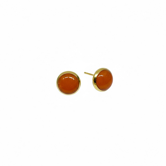 The Dot Studs – Pumpkin · Autumn Collection · Medium