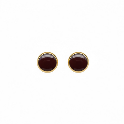 The Dot Studs – Cherry Cordial · Autumn Collection · Medium