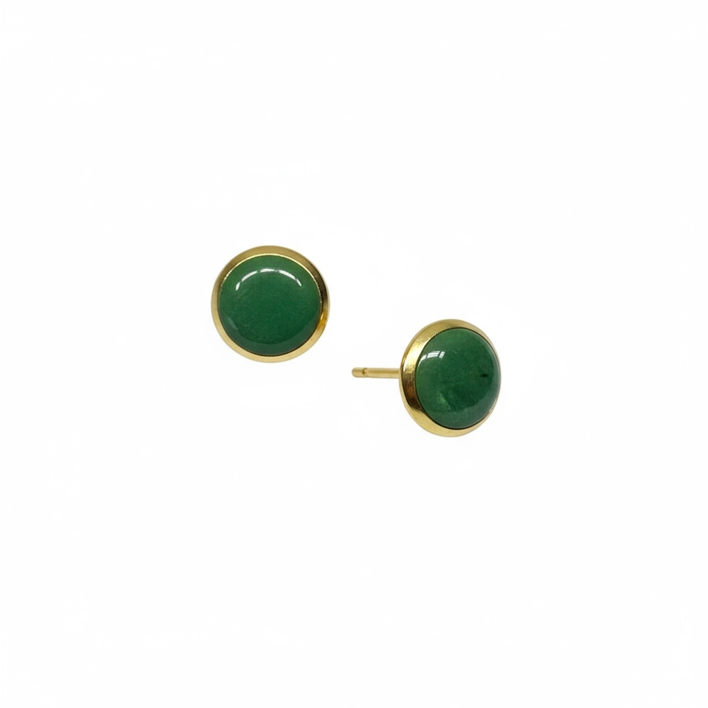 The Dot Studs – Sage Green · Garden Collection · Medium