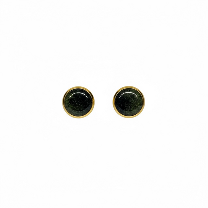 The Dot Studs – Deep Emerald · Autumn Collection · Medium
