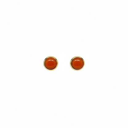 The Dot Studs – Pumpkin · Autumn Collection · Small