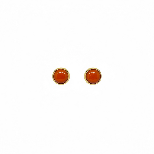 The Dot Studs – Pumpkin · Autumn Collection · Small