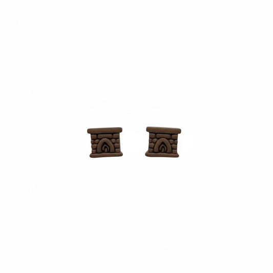 The October Studs – Brown · Fireplace