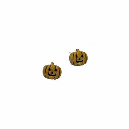 The October Studs – Gold · Pumpkin