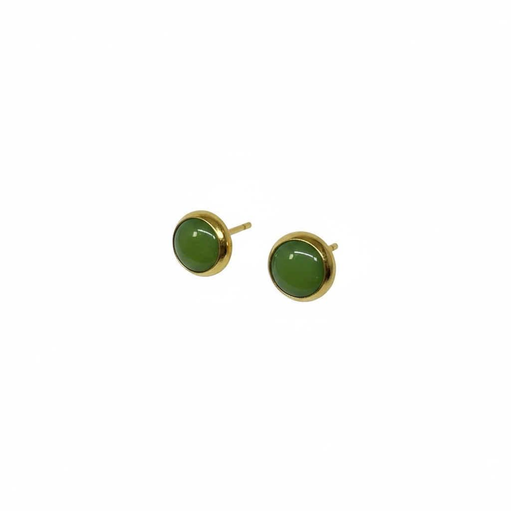 The Dot Studs – Sage Green · Garden Collection · Small