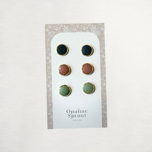 The Dot Studs – Special Edition | 18K Gold-Plated Hypoallergenic Resin Studs