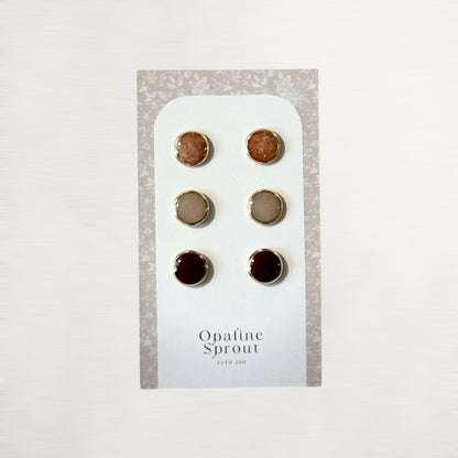 The Dot Studs – Special Edition | 18K Gold-Plated Hypoallergenic Resin Studs