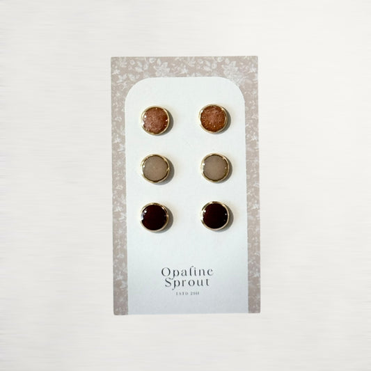 The Dot Studs – Special Edition | 18K Gold-Plated Hypoallergenic Resin Studs
