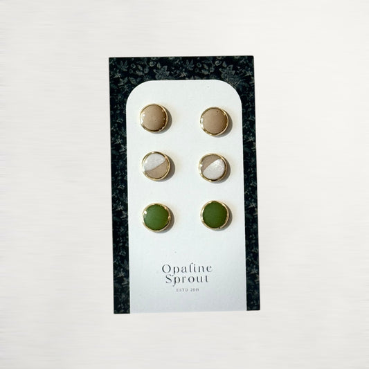The Dot Studs – Special Edition | 18K Gold-Plated Hypoallergenic Resin Studs