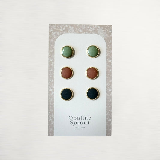 The Dot Studs – Special Edition | 18K Gold-Plated Hypoallergenic Resin Studs