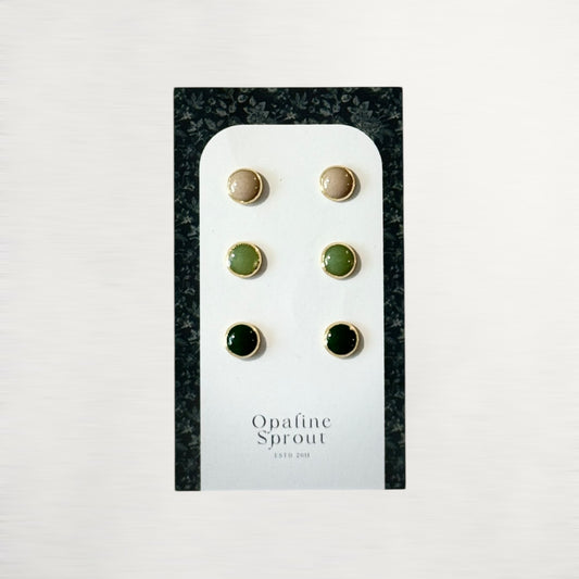 The Dot Studs – Special Edition | 18K Gold-Plated Hypoallergenic Resin Studs
