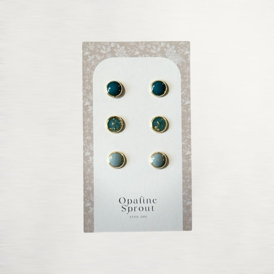 The Dot Studs – Special Edition | 18K Gold-Plated Hypoallergenic Resin Studs