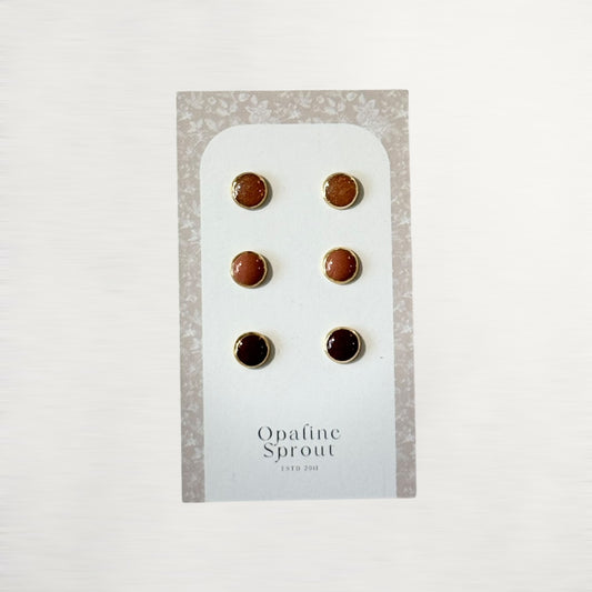 The Dot Studs – Special Edition | 18K Gold-Plated Hypoallergenic Resin Studs
