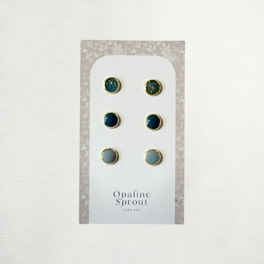 The Dot Studs – Special Edition | 18K Gold-Plated Hypoallergenic Resin Studs