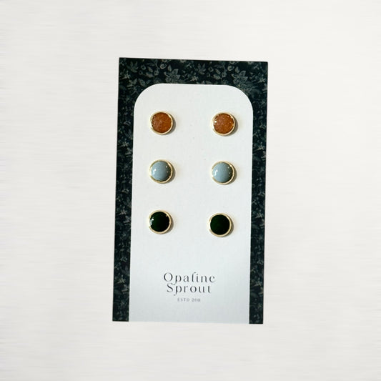 The Dot Studs – Special Edition | 18K Gold-Plated Hypoallergenic Resin Studs