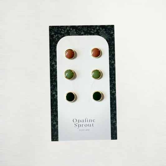 The Dot Studs – Special Edition | 18K Gold-Plated Hypoallergenic Resin Studs