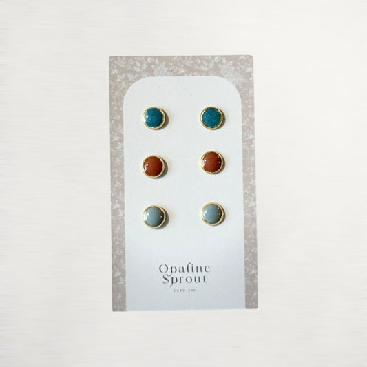 The Dot Studs – Special Edition | 18K Gold-Plated Hypoallergenic Resin Studs