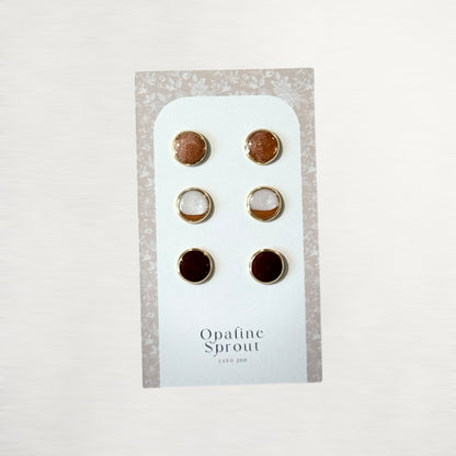 The Dot Studs – Special Edition | 18K Gold-Plated Hypoallergenic Resin Studs
