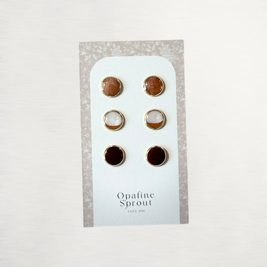 The Dot Studs – Special Edition | 18K Gold-Plated Hypoallergenic Resin Studs