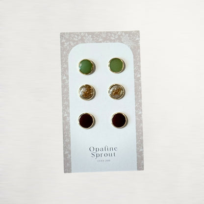 The Dot Studs – Special Edition | 18K Gold-Plated Hypoallergenic Resin Studs