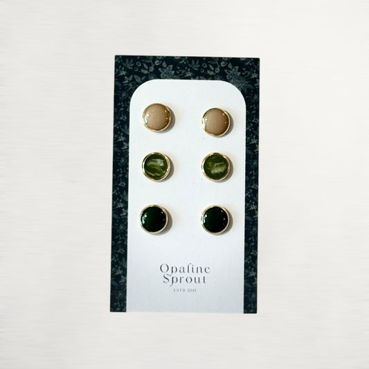The Dot Studs – Special Edition | 18K Gold-Plated Hypoallergenic Resin Studs