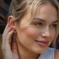 Dot Studs · Citrine · Small