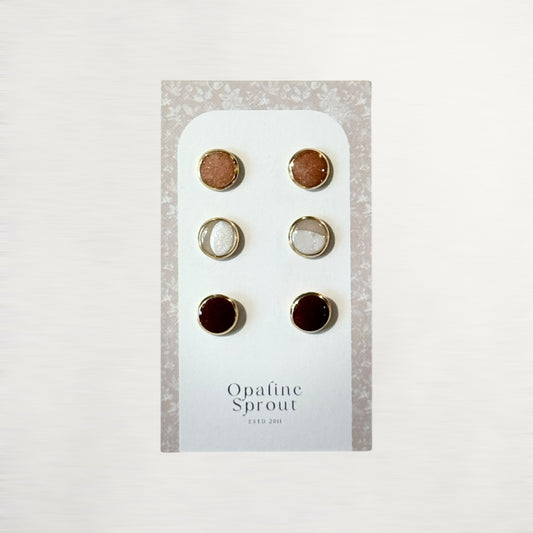The Dot Studs – Special Edition | 18K Gold-Plated Hypoallergenic Resin Studs