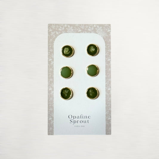 The Dot Studs – Special Edition | 18K Gold-Plated Hypoallergenic Resin Studs